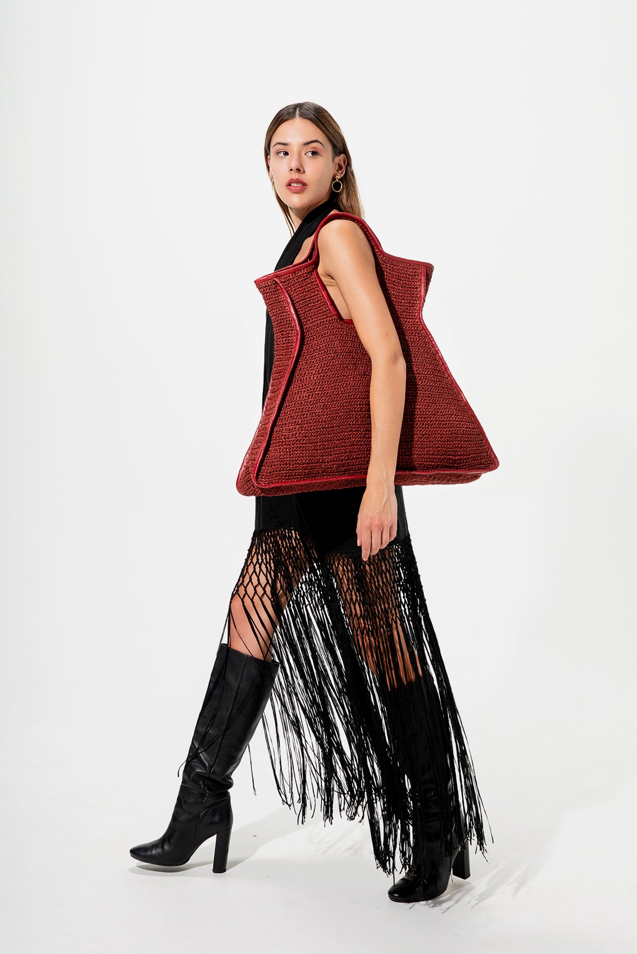 Bolso de mano Isa Raffia