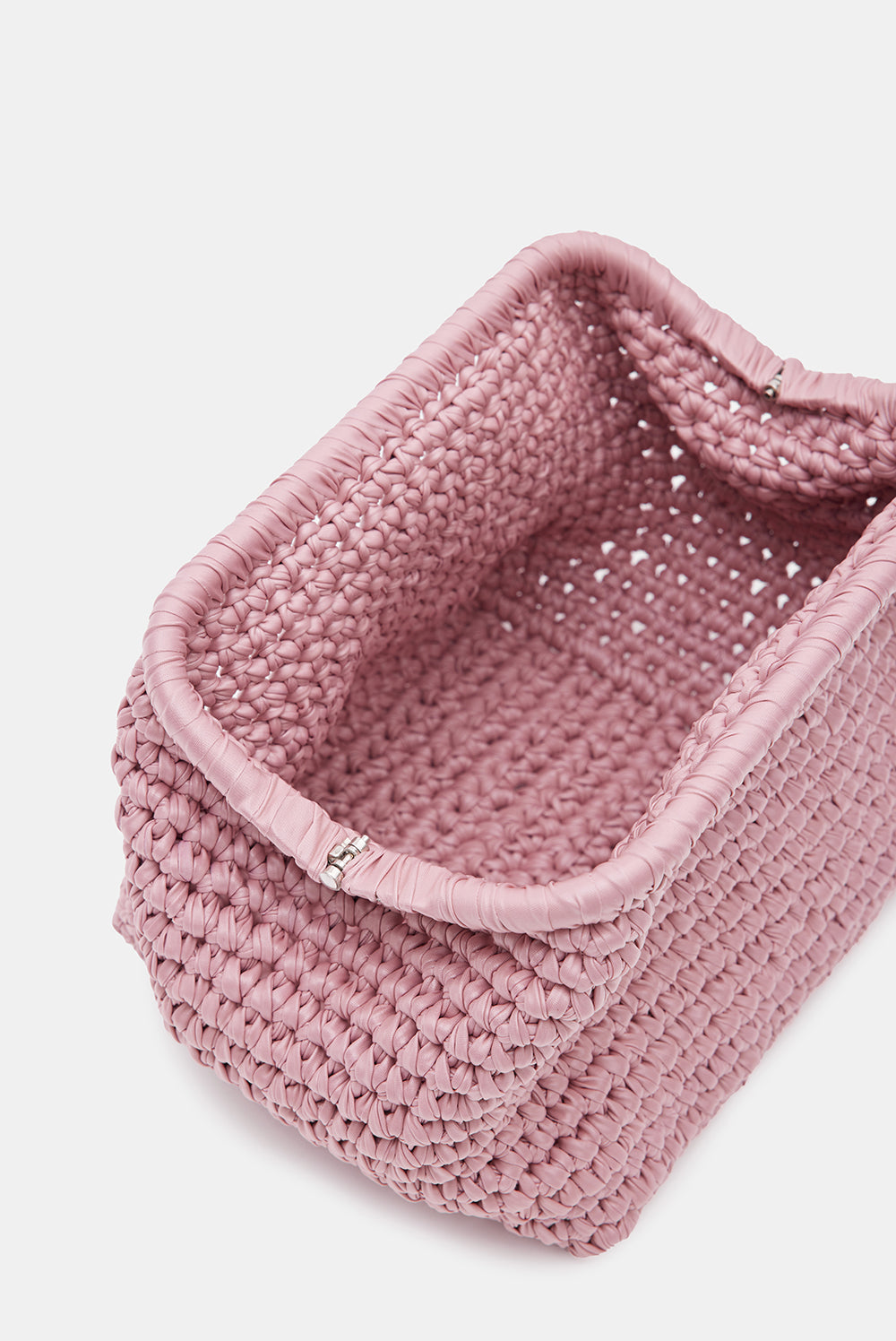 Indira Knitted Faux Leather Clutch Bag view 5