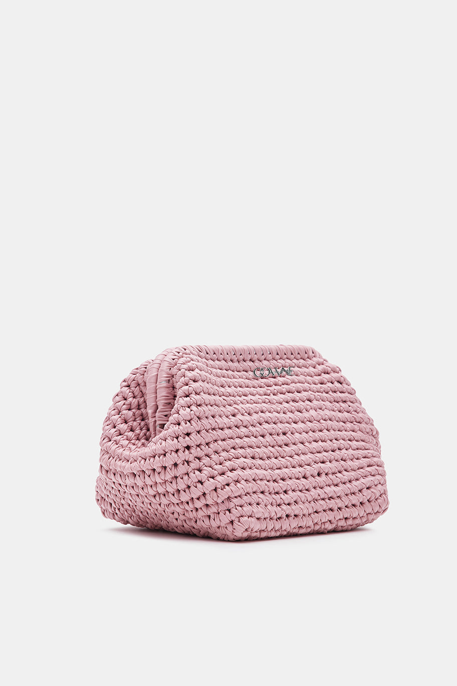 Indira Knitted Faux Leather Clutch Bag view 3