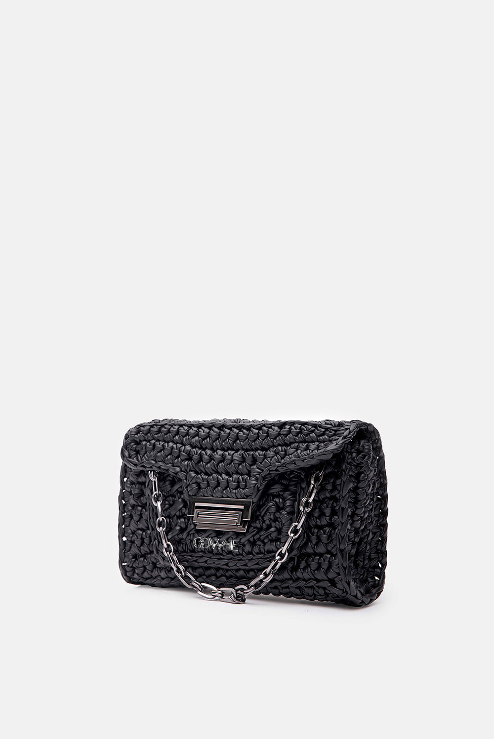 Carla Black Faux Leather Shoulder Bag