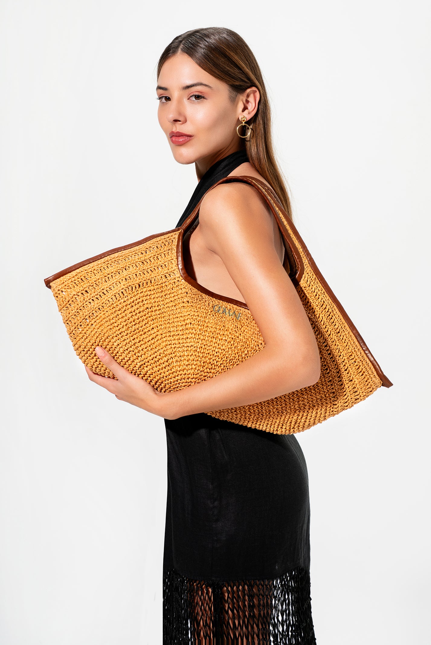 Fanny Raffia Tote