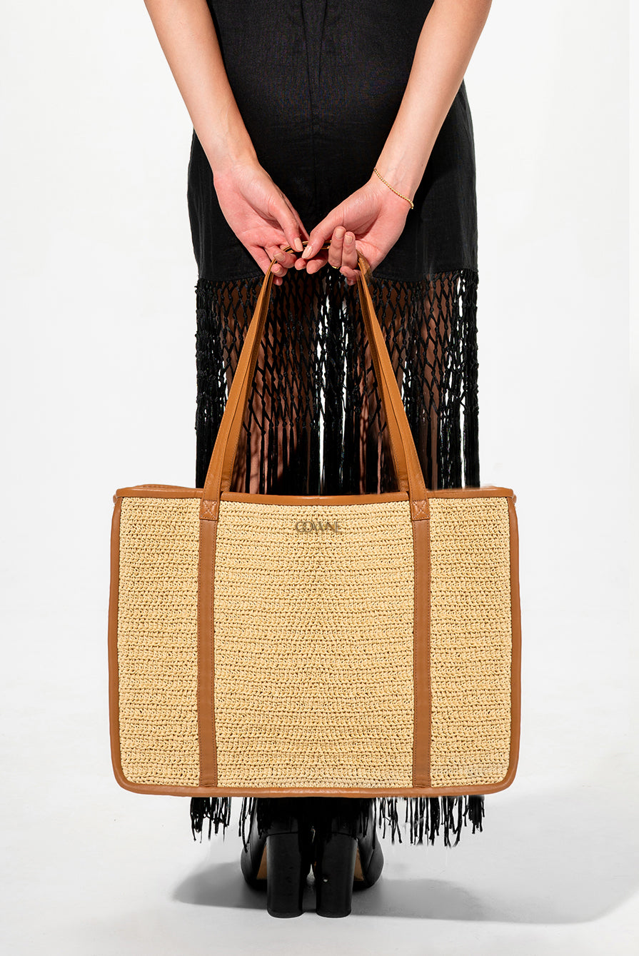 Manon Raffia Tote