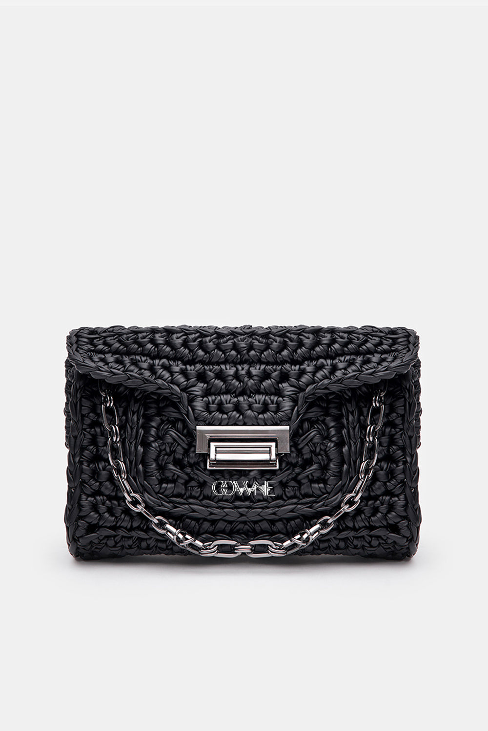 Carla Black Faux Leather Shoulder Bag
