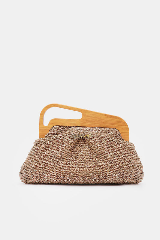 Naomi Handmade Raffia Clutch Bag