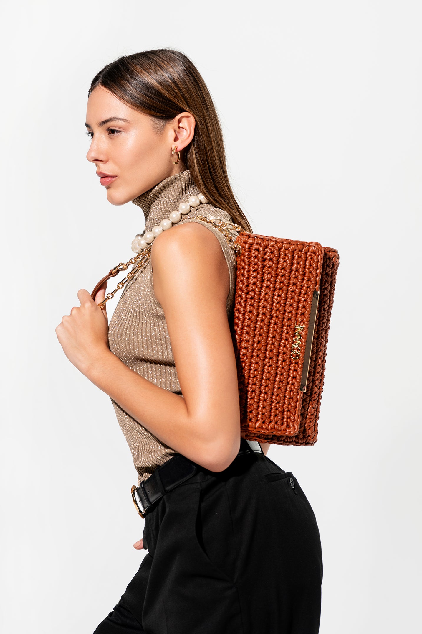 Roxane Faux Leather Shoulder Bag