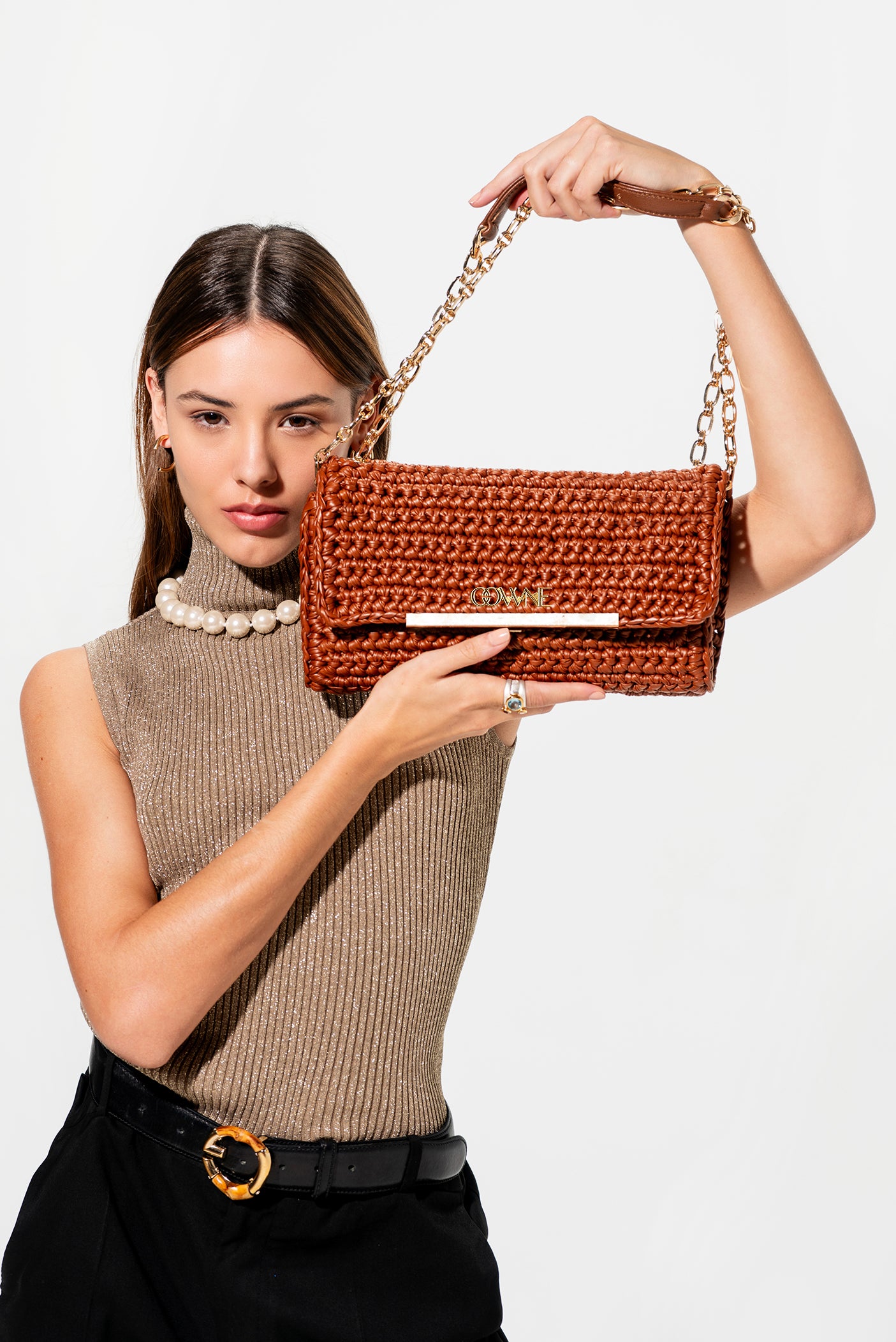 Roxane Faux Leather Shoulder Bag