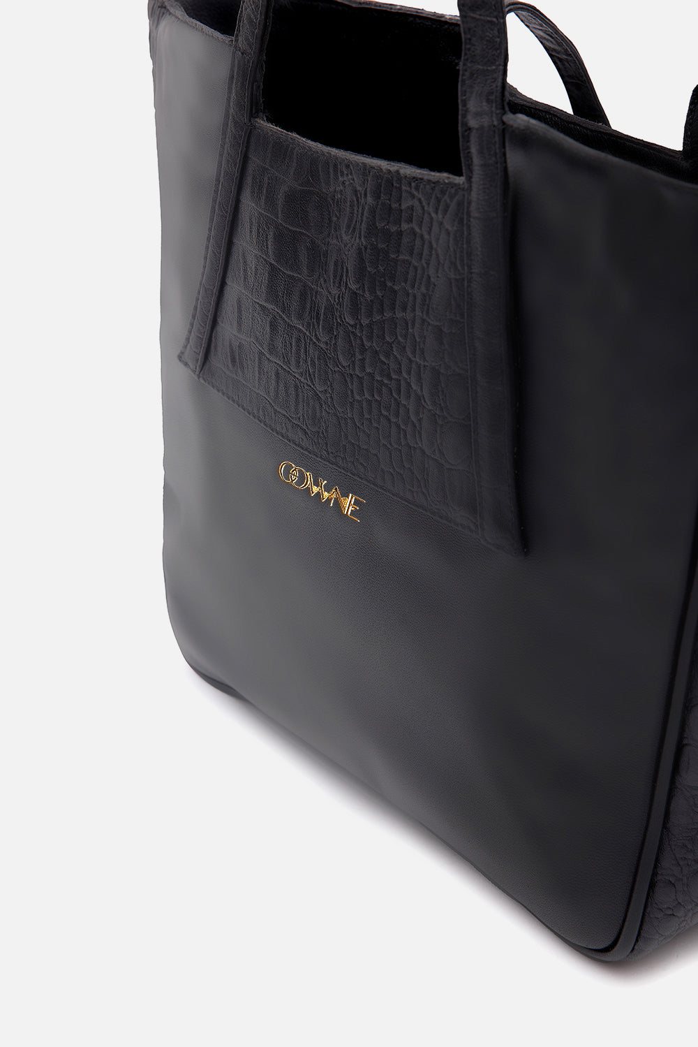 Sonya Croc-Embossed Leather Tote Bag