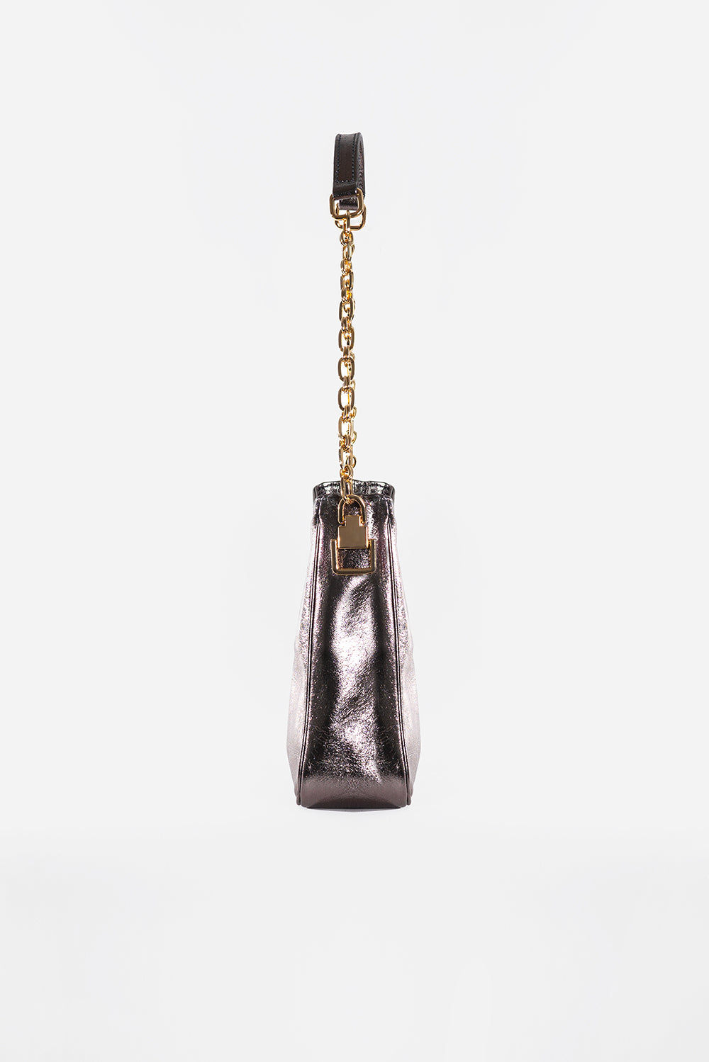 Stella Metallic Leather Shoulder Bag