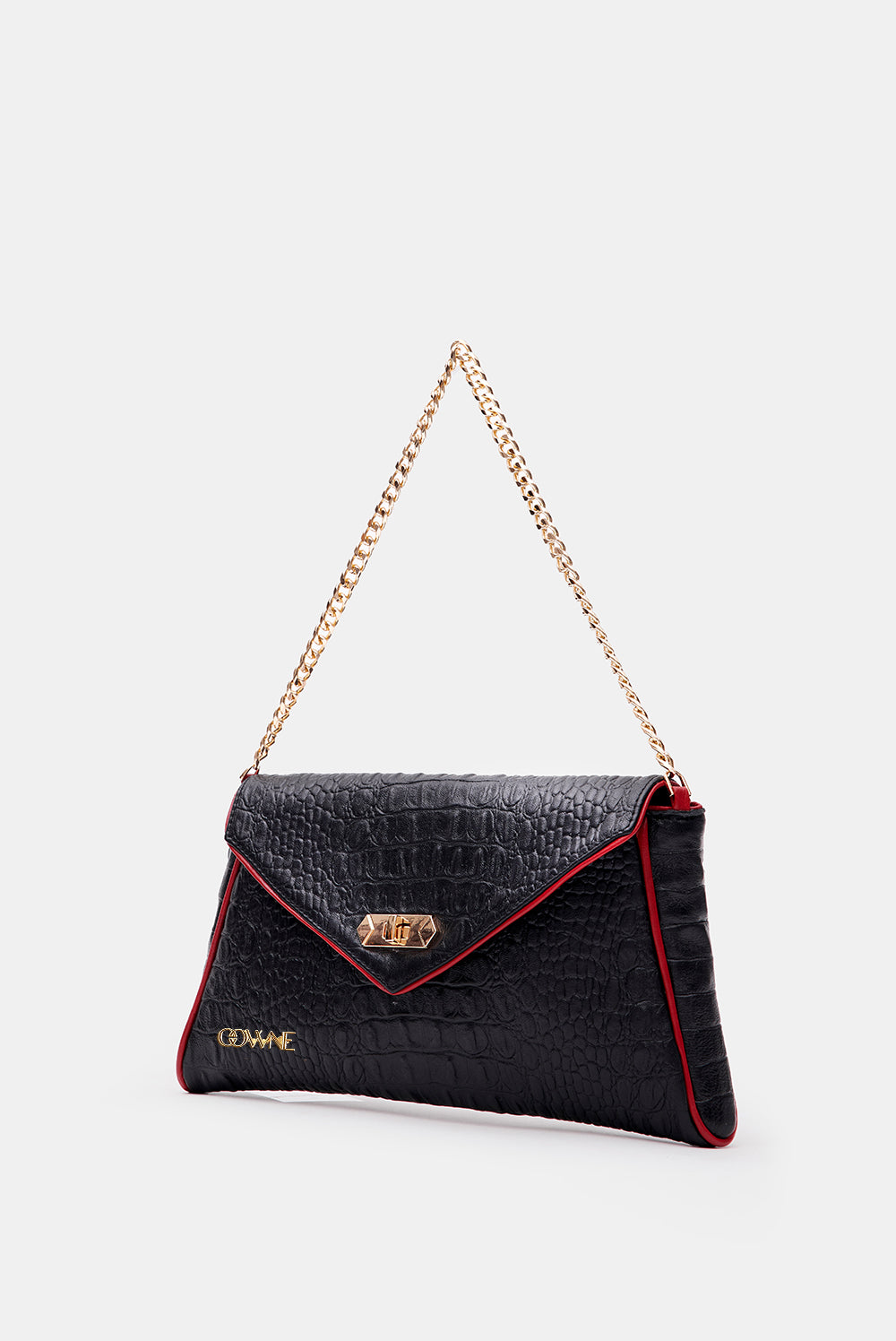 Taylor Black Leather Shoulder Bag