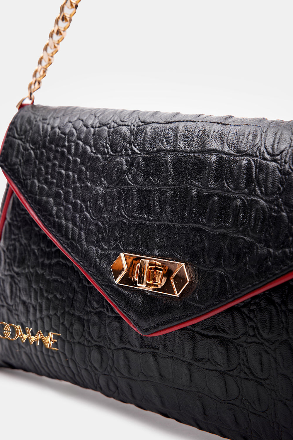 Taylor Black Leather Shoulder Bag